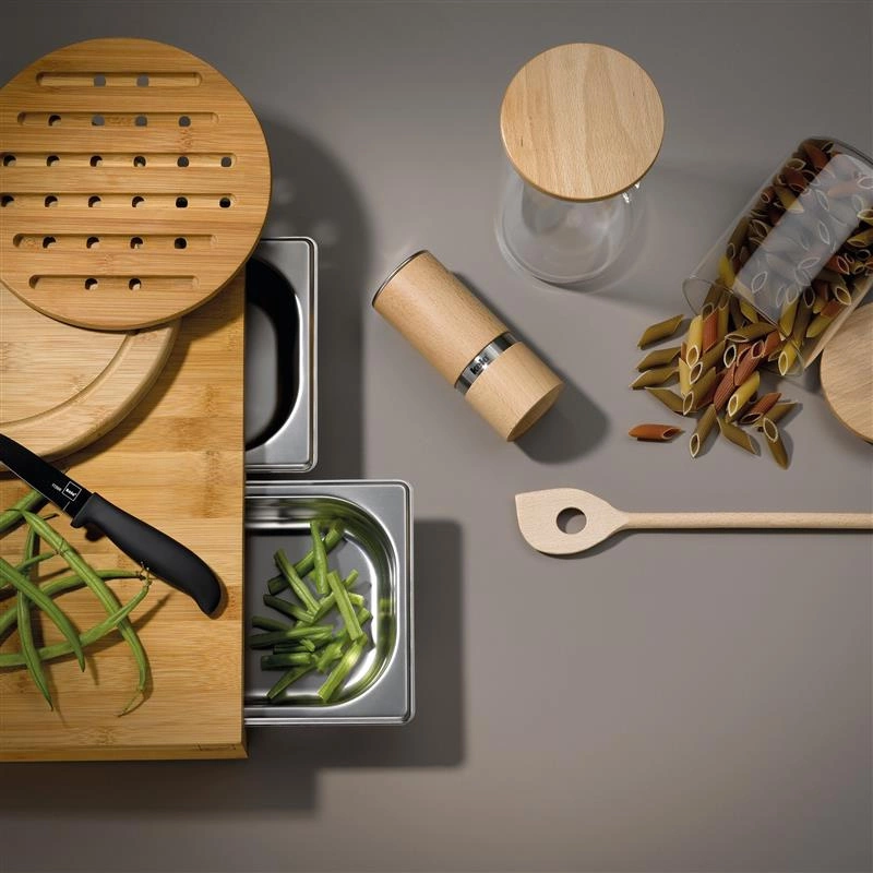 Kela - młynek do przypraw, drewno bukowe, śred. 5,5 x 23 cm Kauri