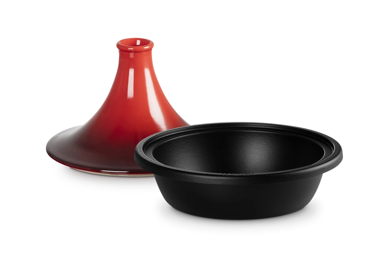Le Creuset - Tagine żeliwo kamionka 31 cm wiśniowy