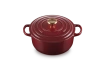 Le Creuset - garnek żeliwny Signature 20 cm 2,4 l garnet