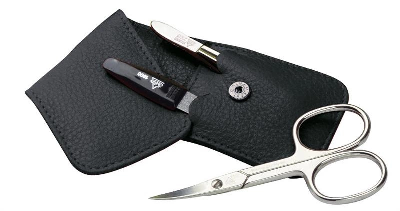 Erbe Solingen - Zestaw do manicure 3 cz. stal niklowana czarny