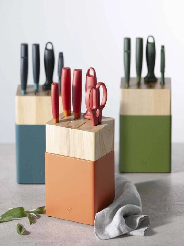 Zwilling - zestaw 5 noży w bloku niebieski Now S