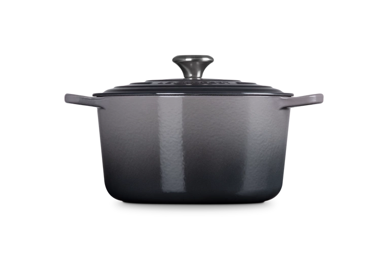 Le Creuset - garnek żeliwny emaliowany Signature okrągła 24 cm 5 l Flint