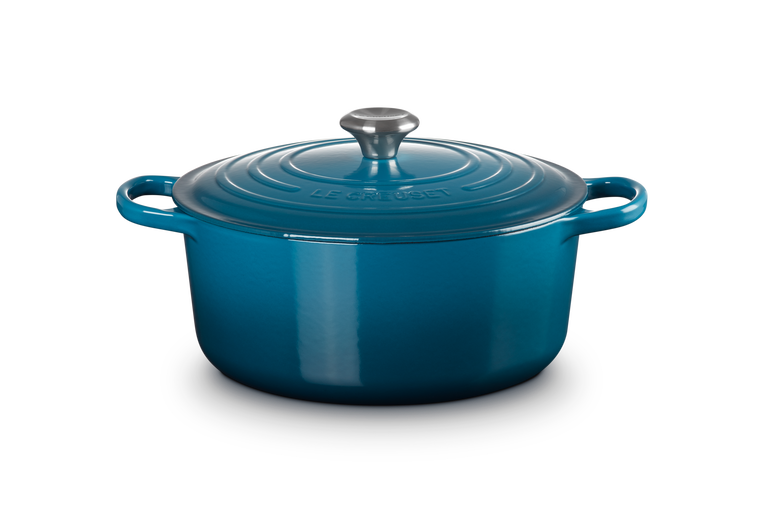 Le Creuset - garnek żeliwny emaliowany Signature 28 deep teal