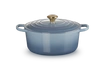 Le Creuset brytfanna żeliwna emaliowana Signature okrągła 28 cm  6,7l chambray