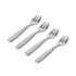 Alessi - zestaw 4 widelców do ostryg COLOMBINA FISH