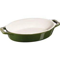 Staub - owalny półmisek ceramiczny 400 ml, zielony