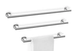 Zack - reling łazienkowy na ręcznik 45 cm stal polerowana Scala