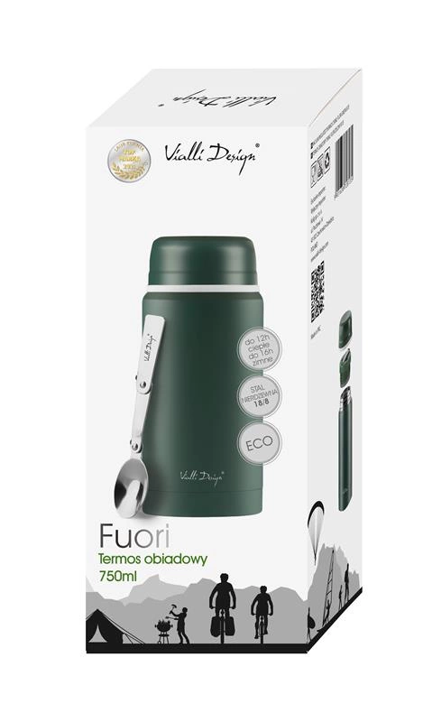 Vialli Design - Termos obiadowy 750ml FUORI zielony