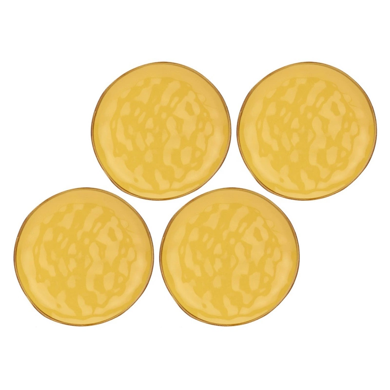 Rose&Tulipani - zestaw 4 talerzy do sałatek 20 cm Concerto Ocra