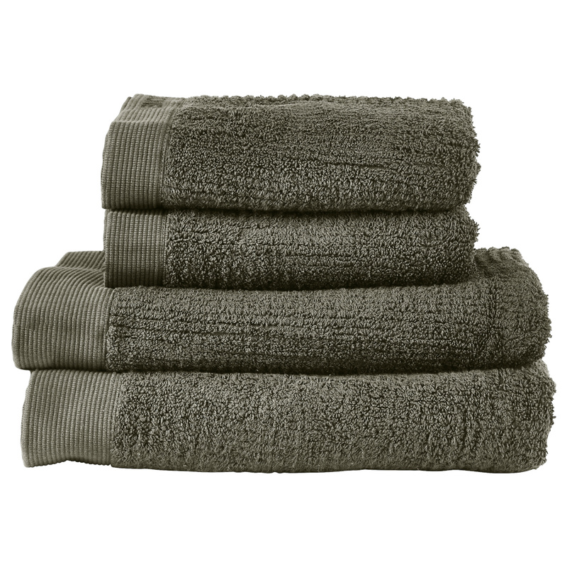 Zone Denmark - Zestaw ręczników łazienkowych 4 sztuki Classic Olive Green