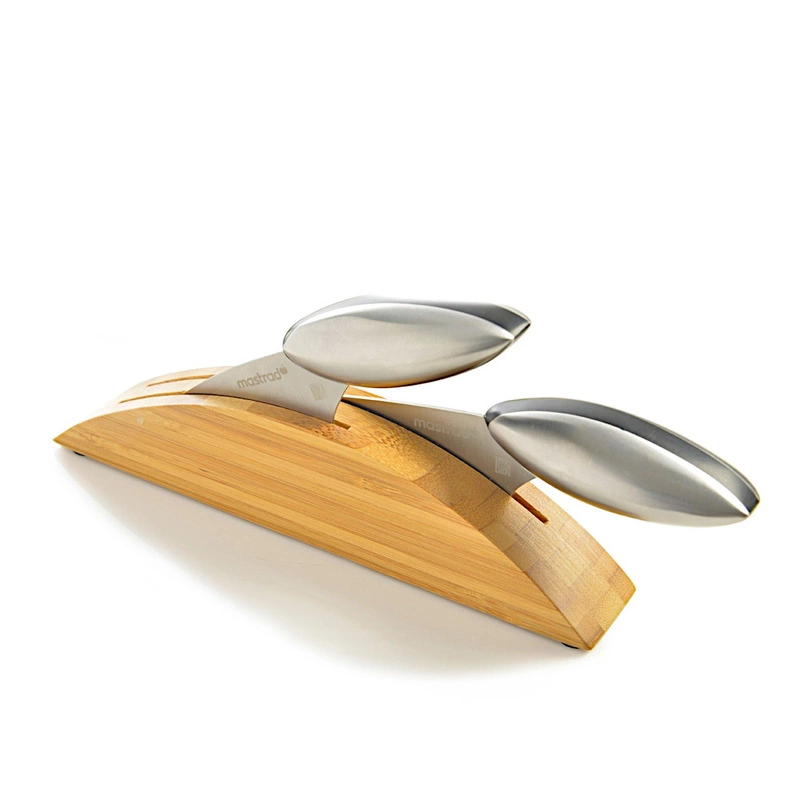 Mastrad - Zestaw 2 stalowych noży do szatkowania