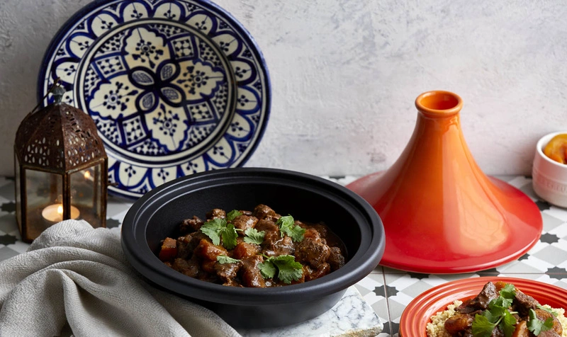 Le Creuset - Tagine żeliwo kamionka 31 cm azure