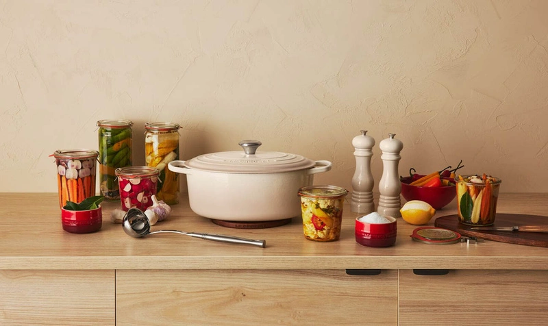 Le Creuset - brytfanna żeliwna emaliowana Signature 33 cm 7,5 l meringue