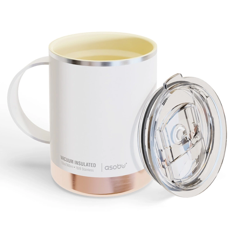 ASOBU - ASOBU kubek termiczny ULTIMATE WHITE PURAMIC