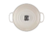 Le Creuset - garnek żeliwny Saute Signature meringue 3,4 l 24 cm