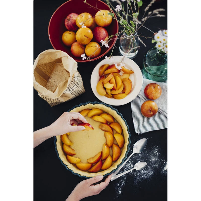 Emile Henry - Głębokie naczynie do tarty - 28 CM - czarny