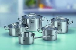 Garnki Fissler Original Profi Collection komplet ze szklanymi pokrywami