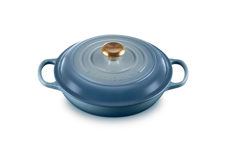 Le Creuset - garnek patelnia Gourmet Signature 26 cm 2,2 l chambray