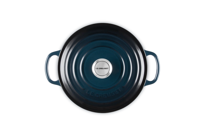 Le Creuset brytfanna żeliwna emaliowana Signature okrągła 20 cm 2,4l nuit