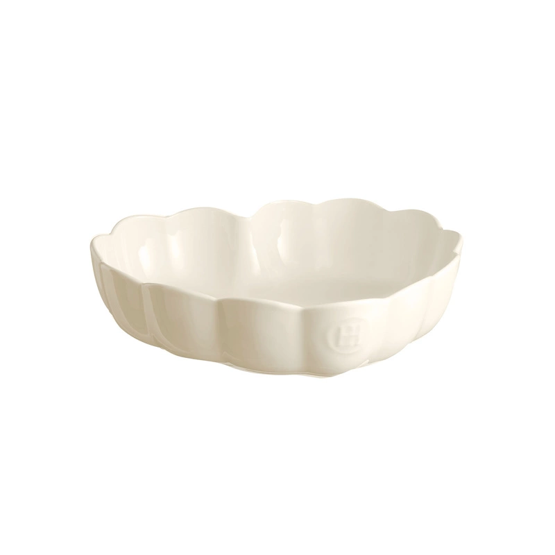 Emile Henry - Naczynie do zapiekania w kształcie serca kremowe