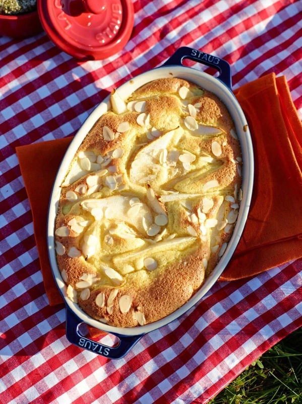 Staub - owalny półmisek ceramiczny 400 ml, niebieski