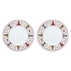 Rose&Tulipani - THE CHRISTMAS BAND Zestaw 2 talerzy obiadowych 25 cm