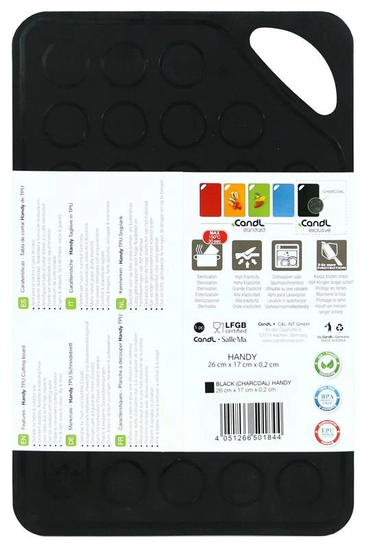 CandL - Mata kuchenna do krojenia 26x17 czarna