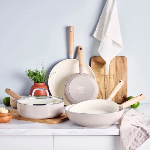 GreenChef - Patelnia Nordics 24 cm 3,1 l z pokrywką