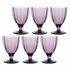Rose&Tulipani - zestaw 6 kieliszków 300 ml ametystowy Amami