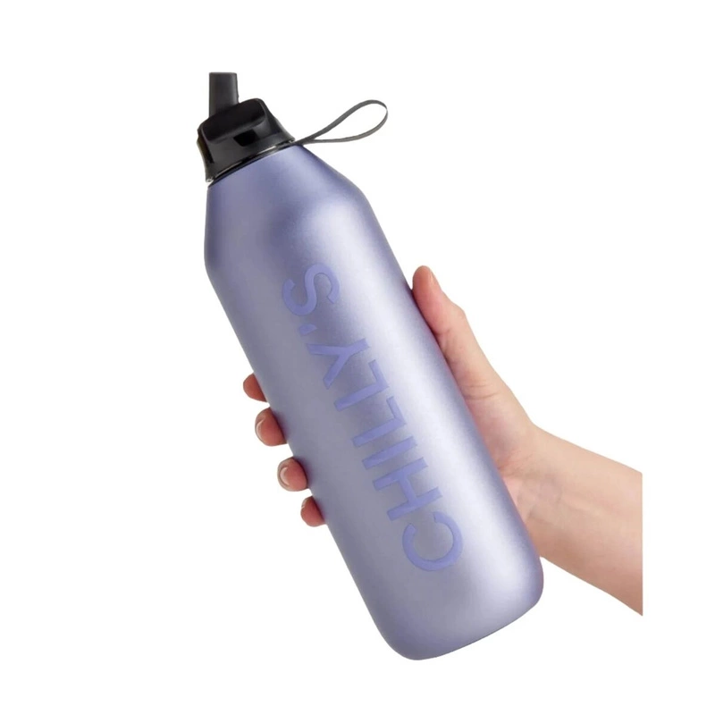 Chilly's Bottles - Butelka sportowa Chilly's | 1000 ml | Matowy metalik Lawenda