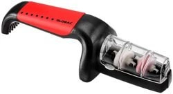 Global - Ceramiczna ostrzałka wodna do noży czerwono-czarna