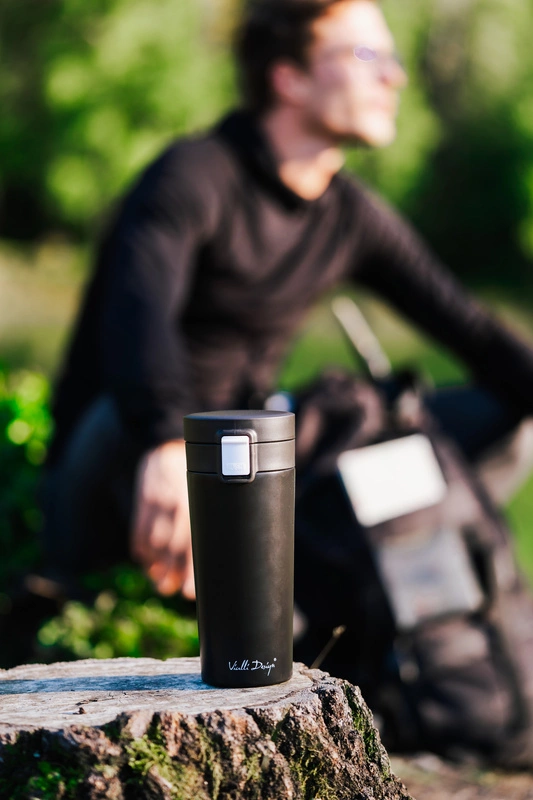 Vialli Design - Kubek termiczny 400ml FUORI grafitowy
