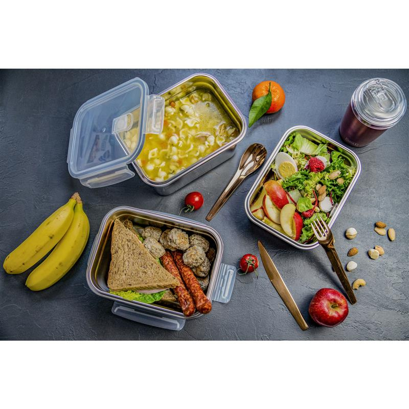 Lurch - pojemnik na żywność, stal nierdzewna/tworzywo sztuczne, 1,5 l Safety