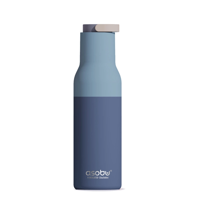 ASOBU - ASOBU butelka termiczna METRO PASTEL BLUE 650ml PURAMIC