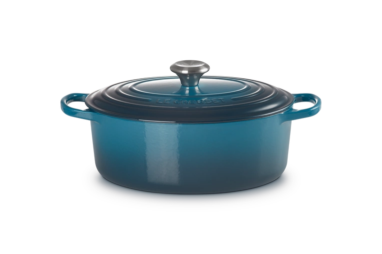 Le Creuset - brytfanna żeliwna Signature 29 cm 4,7 l deep teal