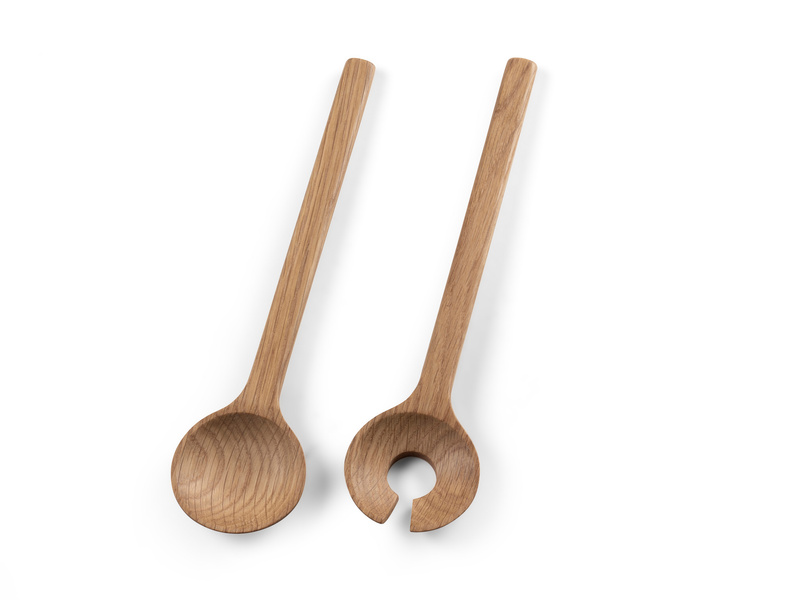 Bitz - Zestaw łyżek do sałaty 24 cm Oak