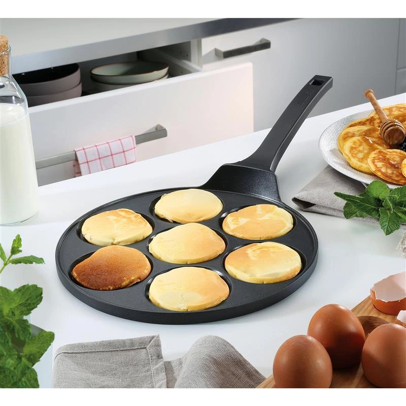 Spring - patelnia do małych naleśników lub jajek sadzonych, powłoka nieprzywierająca, 7 wgłębień, śred. 26 cm PERFORMANCE CLASSIC