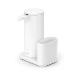 Simplehuman - Pompka z czujnikiem i pojemnikiem, 414 ml, biały