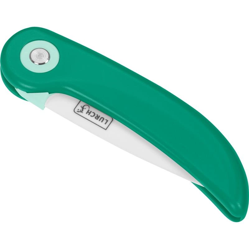 Lurch - składany nóż piknikowy, ceramiczny, 19 cm, zielony