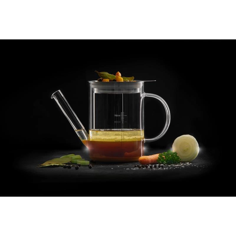 Lurch - oddzielacz do tłuszczu, szkło borokrzemowe, 0,75 l, śred. 11 x 15,5 cm