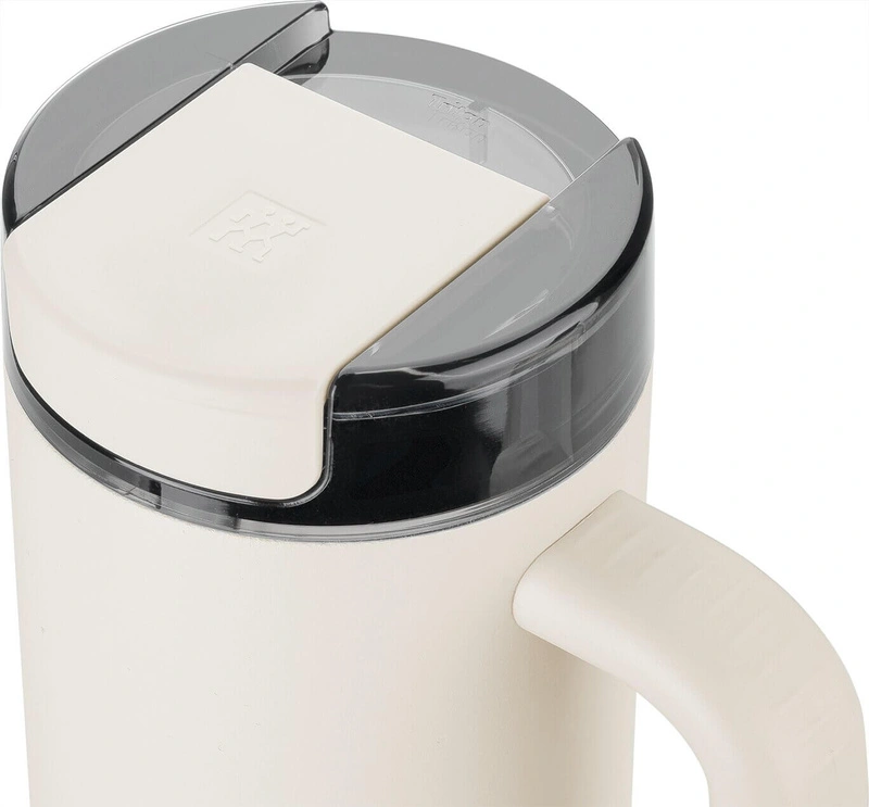 Zwilling - THERMO PLUS Kubek termiczny ze słomką - 900 ml, kremowy