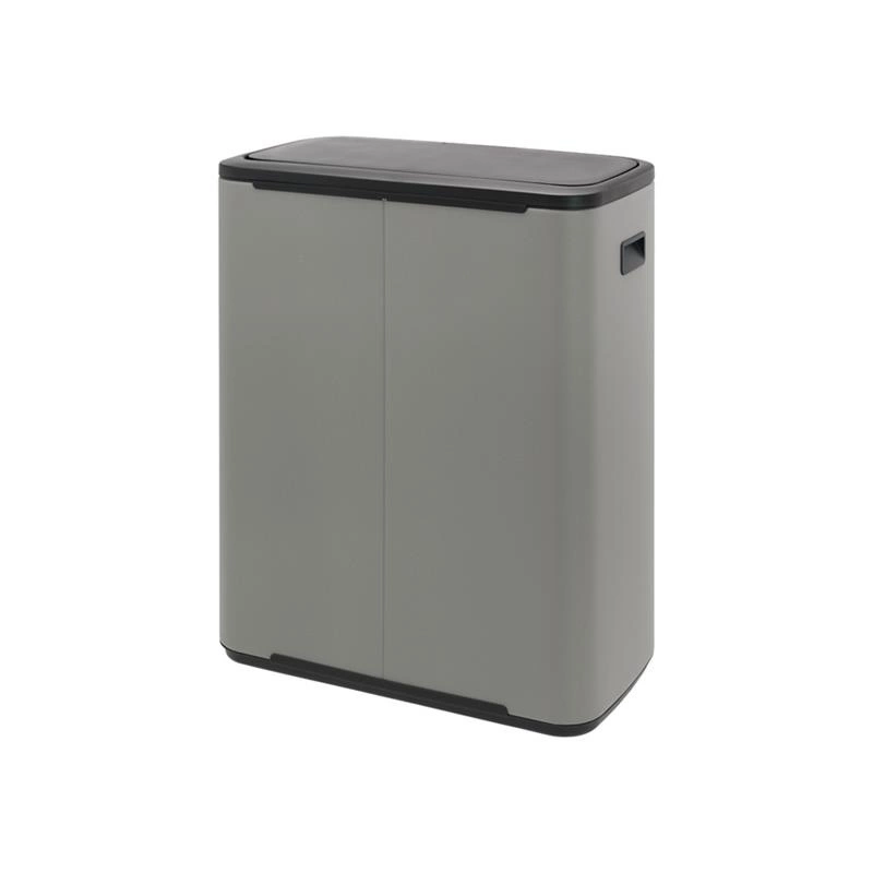 Brabantia - kosz na śmieci Bo Touch Bin 60L (2 x 30) mineralny betonowy
