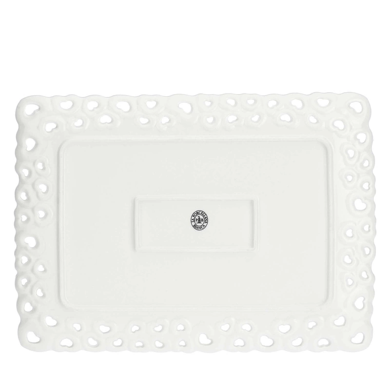La Porcellana Bianca - zdobiona taca do serwowania 35 x 26 cm Valentino