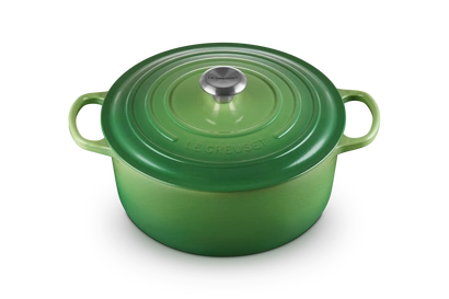Le Creuset - garnek żeliwny emaliowany Signature 28 bamboo