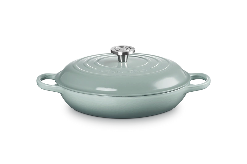Le Creuset - garnek Gourmet Profesjonalny żeliwny 30 cm 3,5 l sea salt