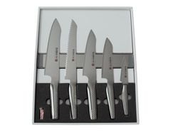 Global - Zestaw 5 noży + listwa magnetyczna NI