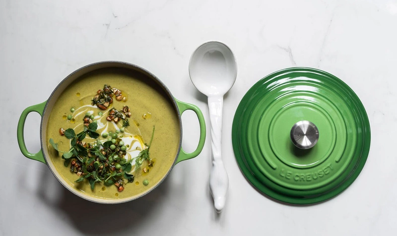 Le Creuset - garnek żeliwny Signature 20 cm 2,4 l bamboo