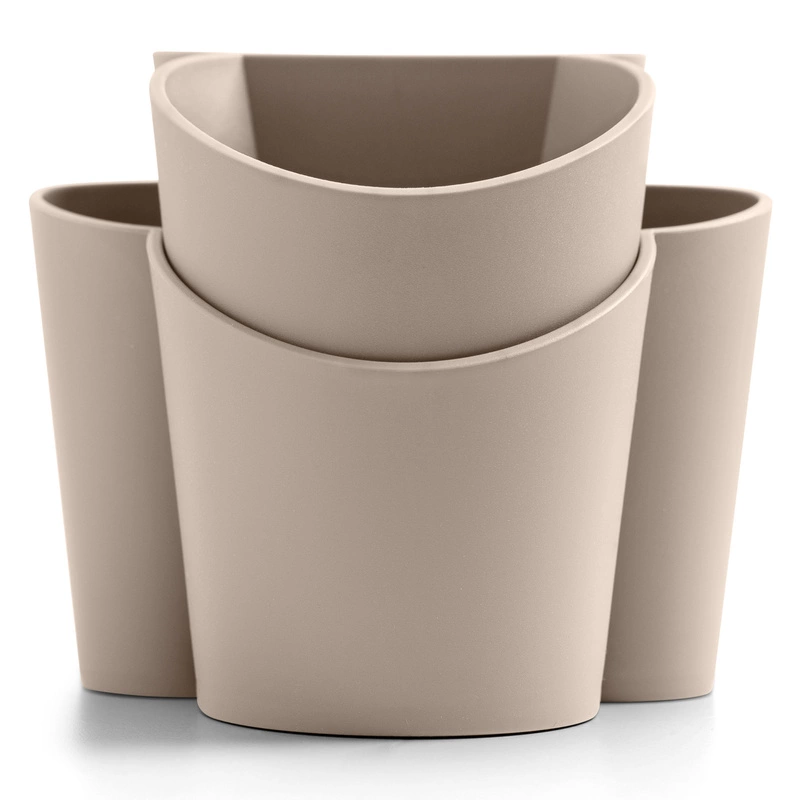 Blim Plus - GOCCIOLO Pojemnik na sztućce szaro-beżowy