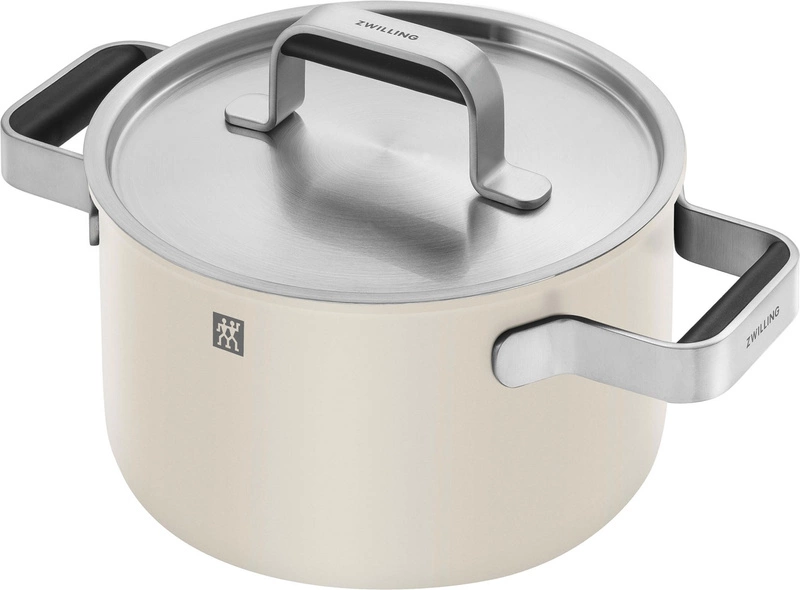 ZWILLING - Zestaw garnków stalowych 5 szt kremowe Pure