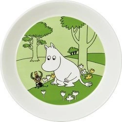 Arabia - Muminki talerz Muminek zielony 19 cm